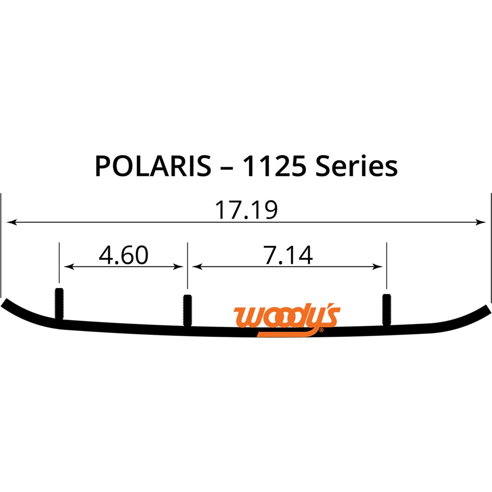 Woodys 8" Carbide Runners for Polaris WPI-1125_497486