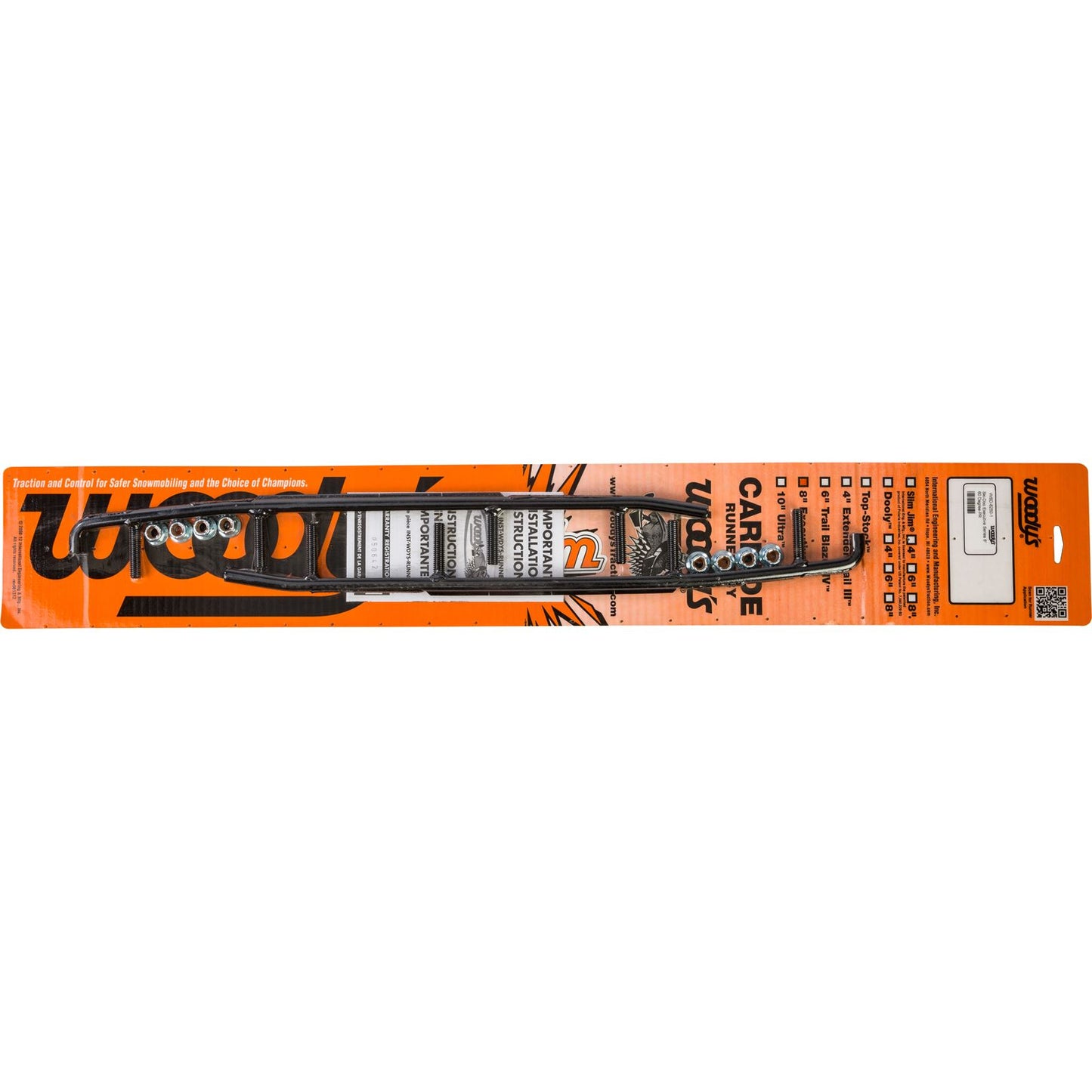 Woodys 8" Carbide Runners for Ski-Doo WSD-8250_312549