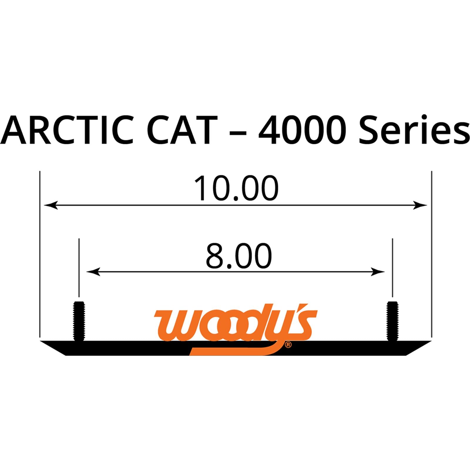 Woodys 4" Competition Carbides Arctic Cat SXA-4000_497616
