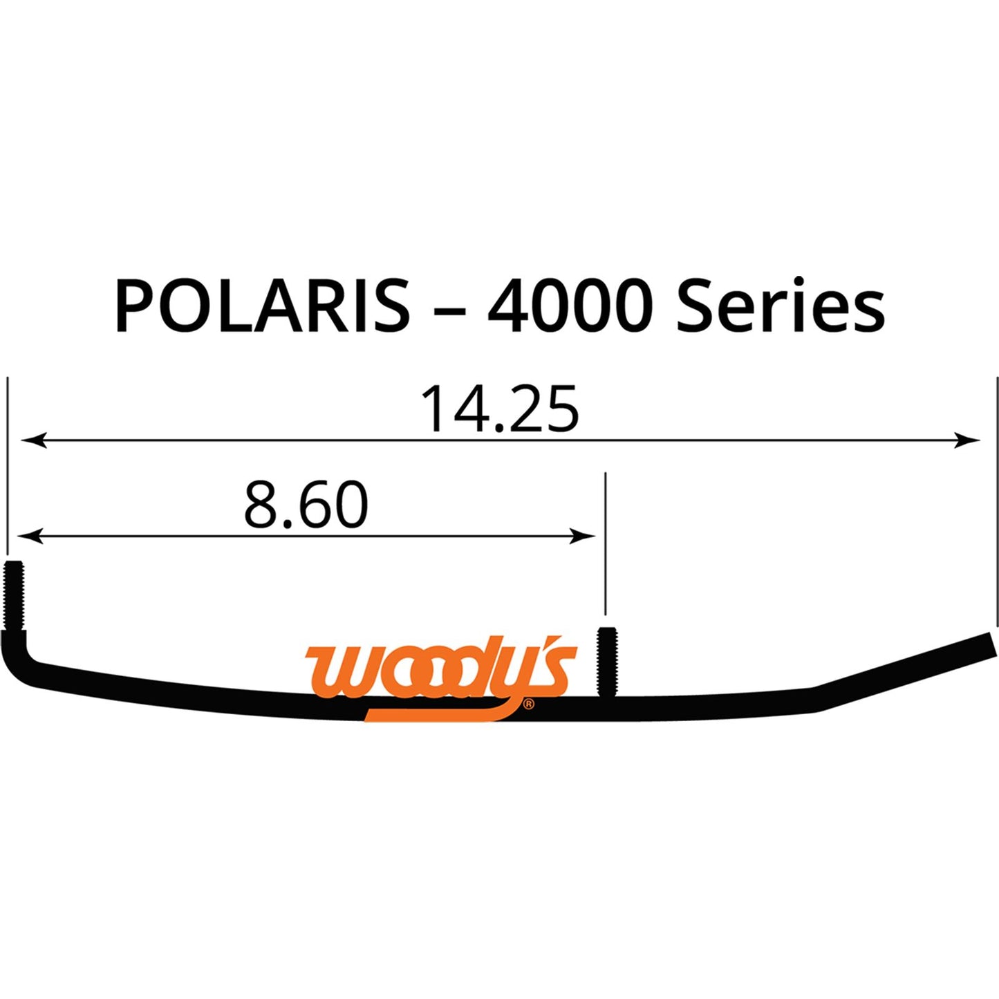 Woodys 4" Competition Carbides for Polaris SXP-4000_497614