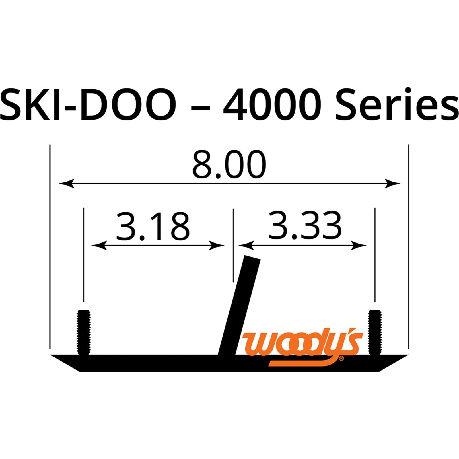 Woodys 4" Competition Carbides for Ski-Doo SXS-4000_497618