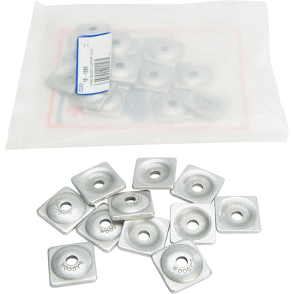 Woodys Digger Support Plates Square Aluminum 1/4" - 24/Pack ASW-3725_314598