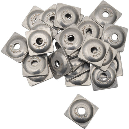 Woodys Digger Support Plates Square Aluminum 1/4" - 24/Pack ASW-3725_497734