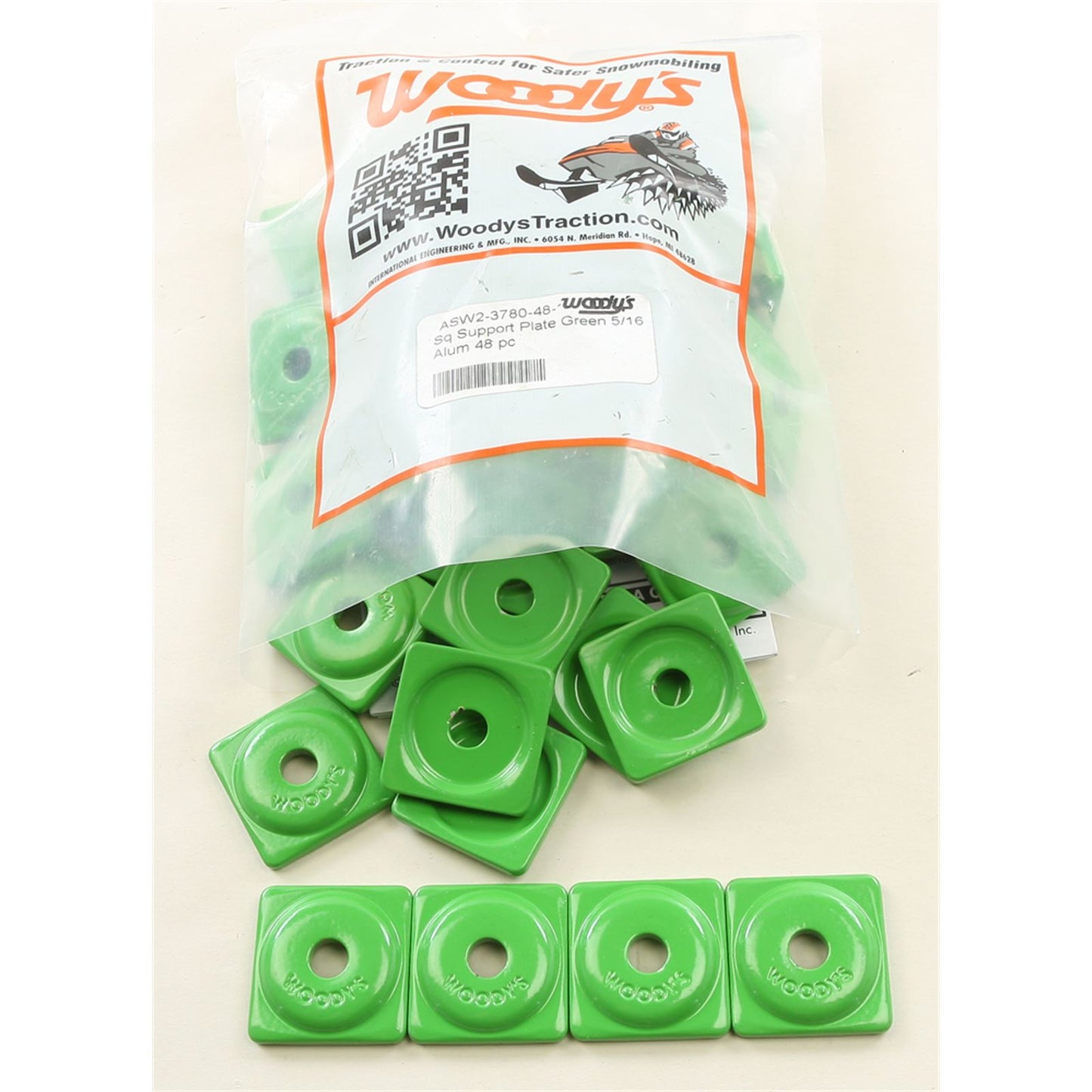 Woodys Square Digger Support Plate Green ASW2-3780-48_314605