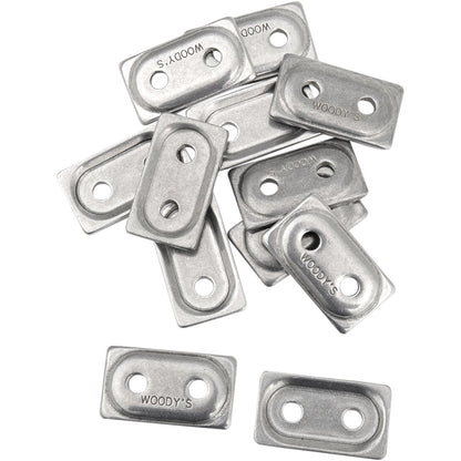 Woodys Digger Support Plates Double Aluminum 5/16" - 48/Pack ADD2-3775-B_497717
