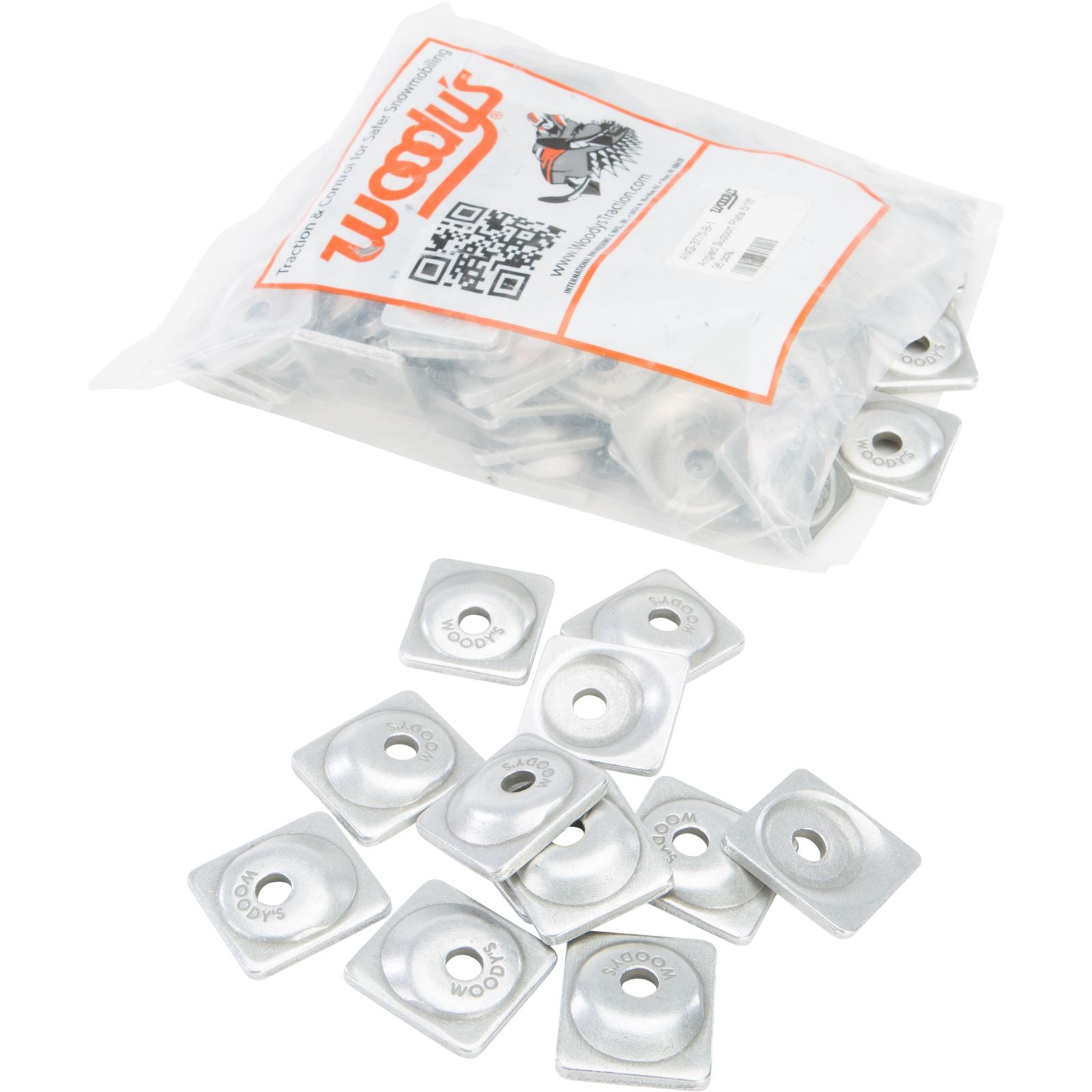 Woodys Angled Double Digger Support Plate Single Stud 5/16" - 96/Pack ANG-3775-B_314622