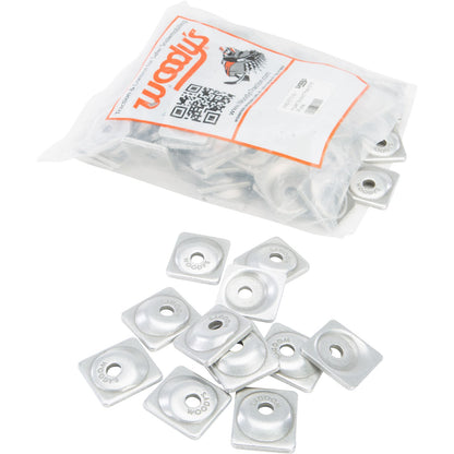 Woodys Angled Double Digger Support Plate Single Stud 5/16" - 96/Pack ANG-3775-B_314622