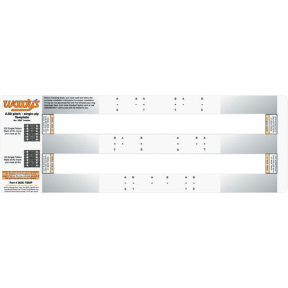 Woodys Studding Template 2.52" Pitch - Single Ply 252S-TEMP_497395