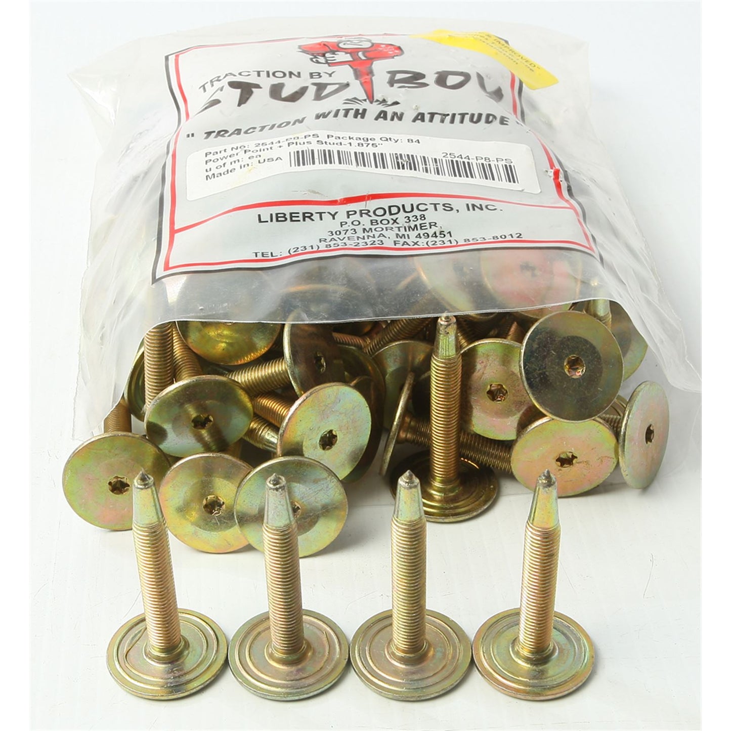 Stud Boy Power Plate Plus Backers 1.875" - 84/Pack 2544-P8-PS_314908