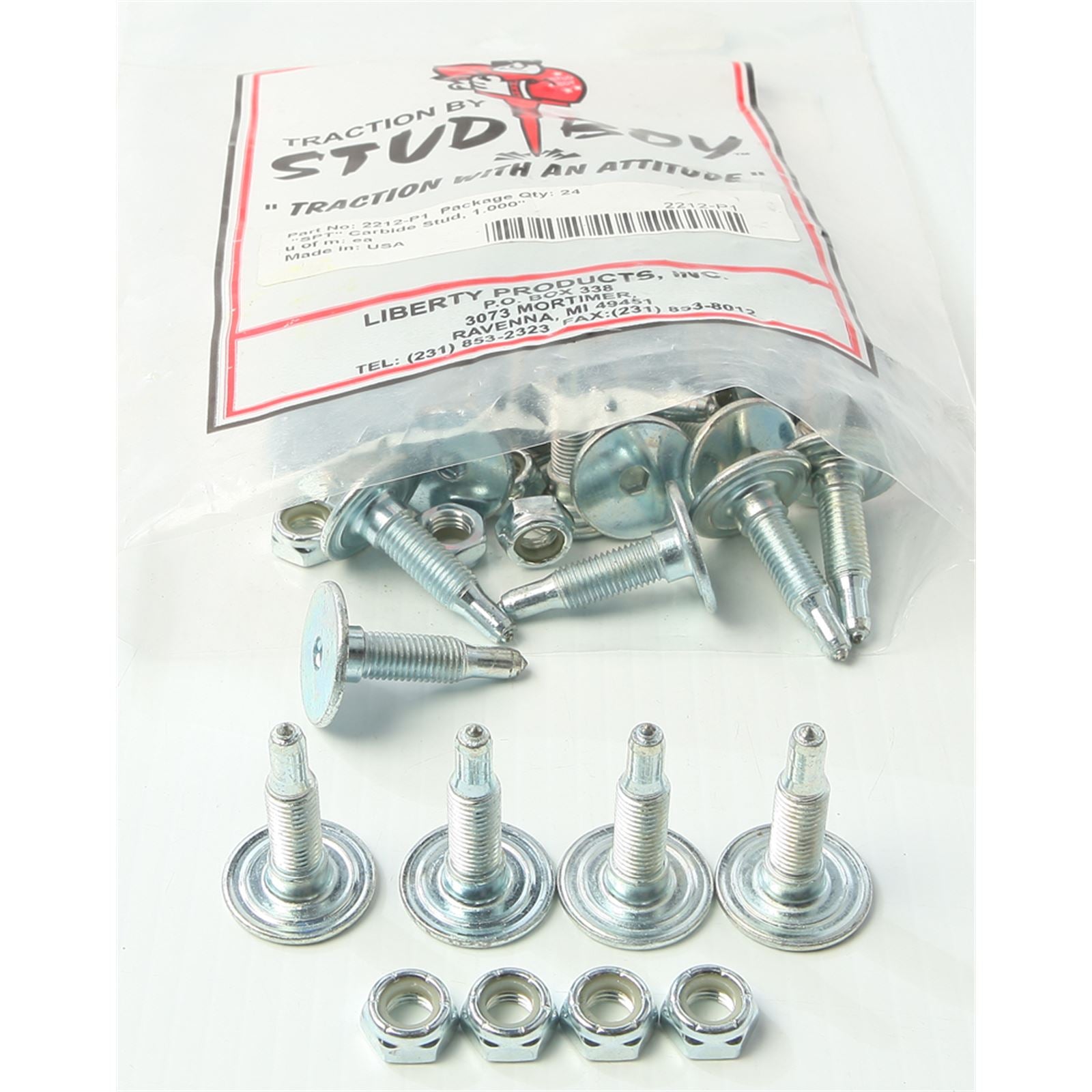 Stud Boy SPT Carbide Studs 1.00" - 24/Pack 2212-P1_314917