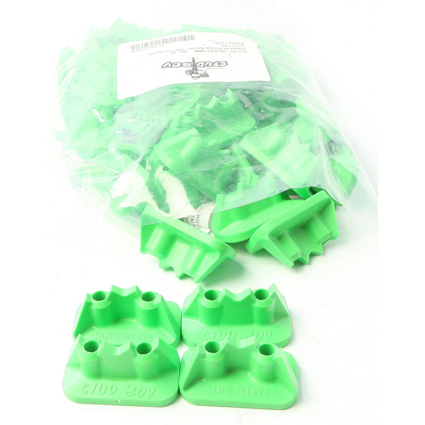 Stud Boy Super-Lite Pro Series Double Backers 0.75" - 48/Pack Green 2512-P2-GRN_314922