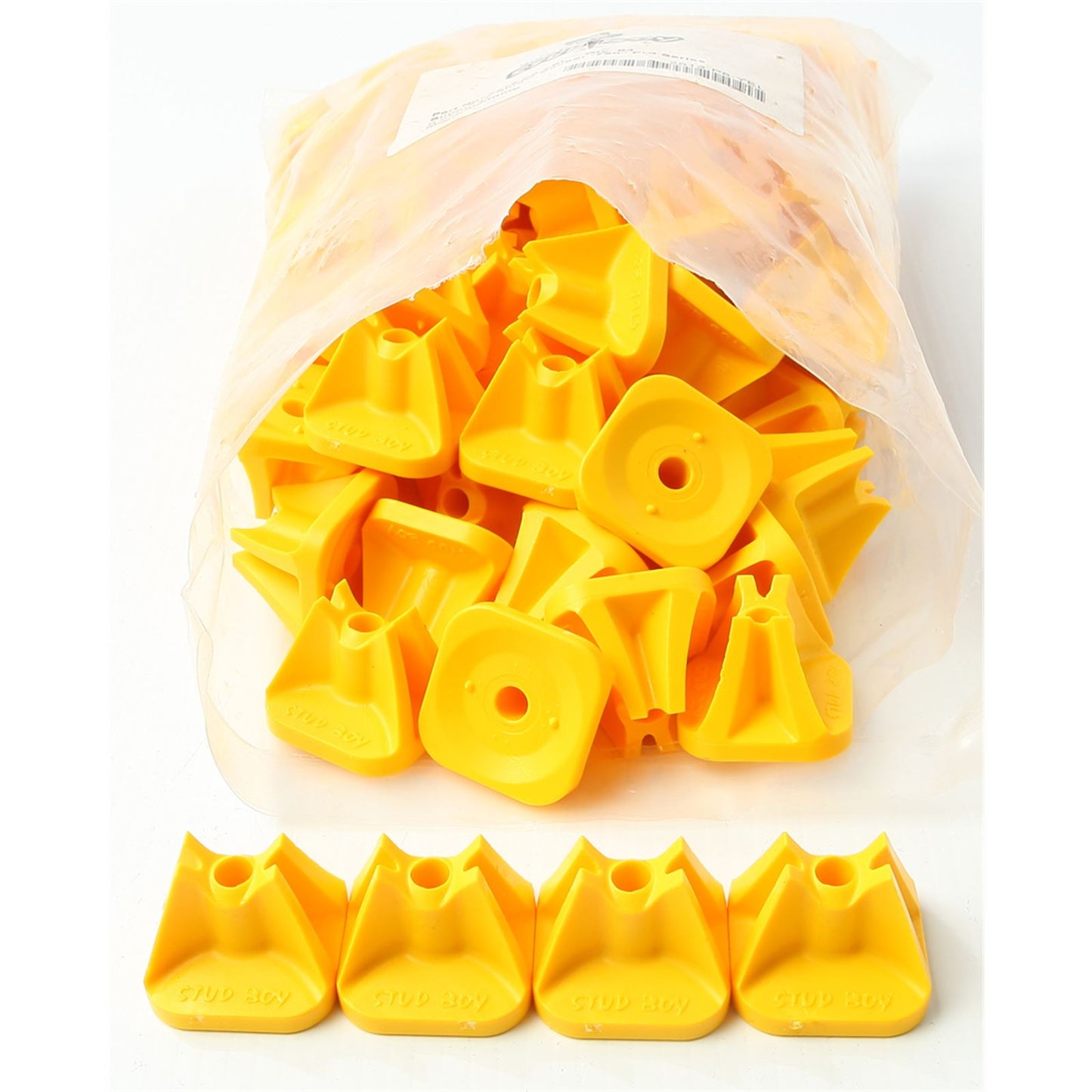 Stud Boy Super-Lite Pro Series Single Backers .75" - 84/Pack Yellow 2513-P8-YEL_314932