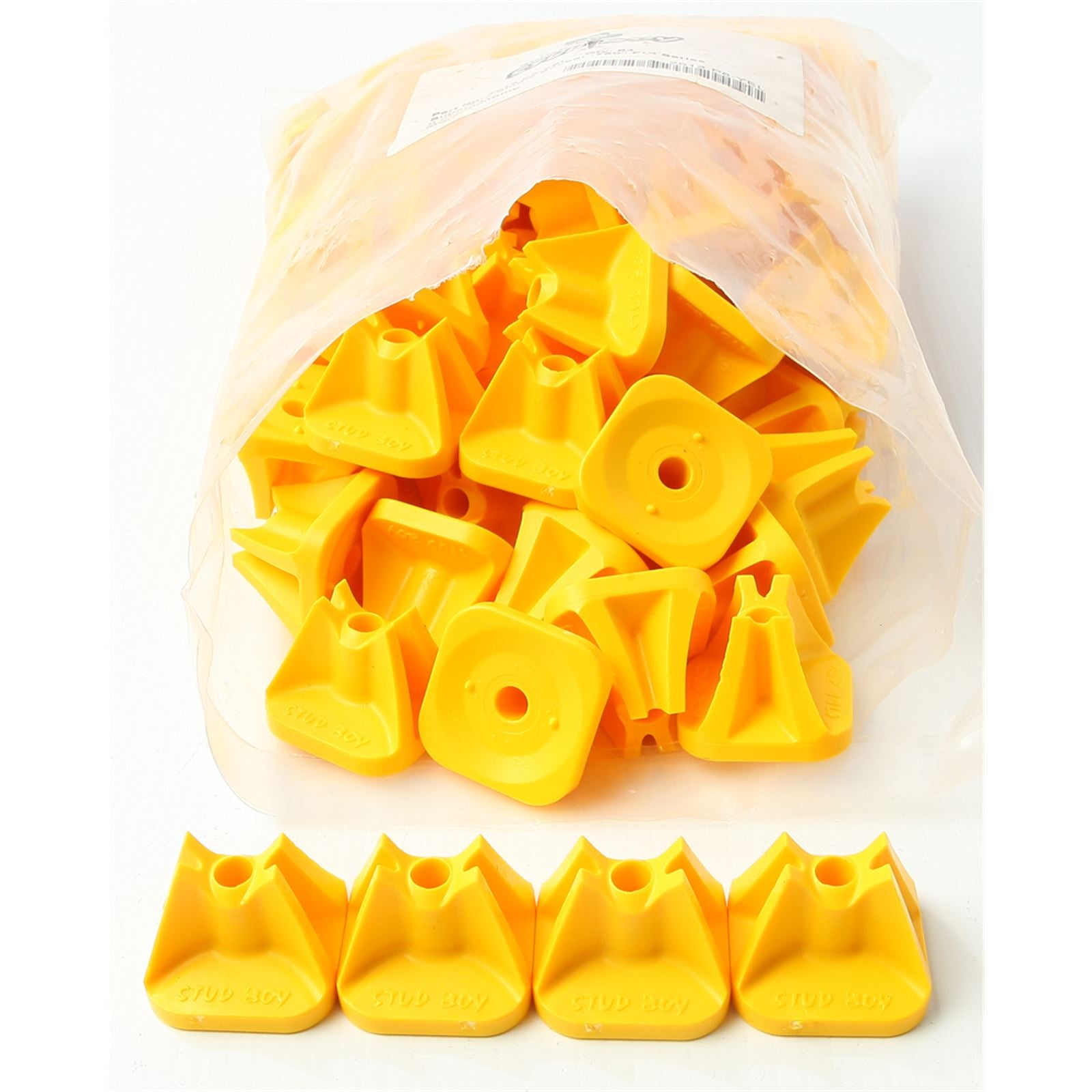 Stud Boy Super-Lite Pro Series Single Backers .75" - 84/Pack Yellow 2513-P8-YEL_314932