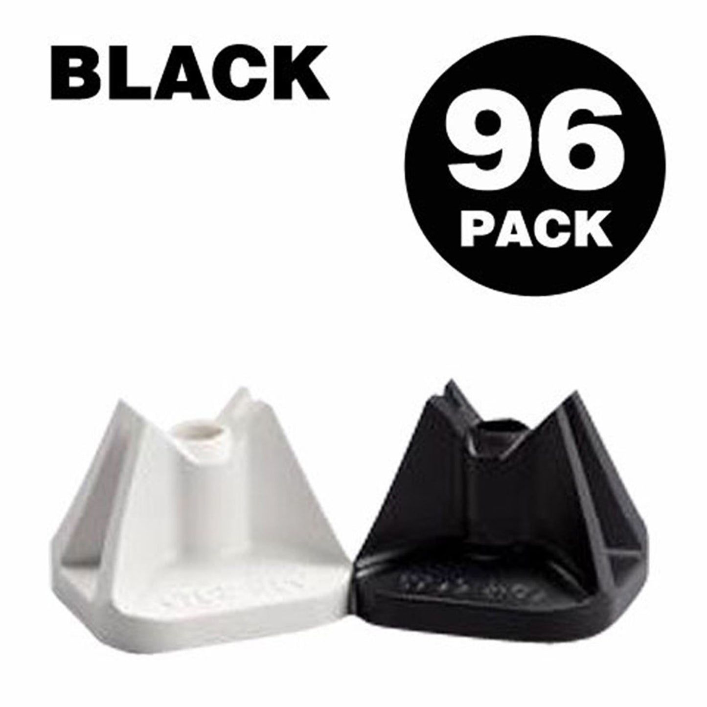 Stud Boy Super-Lite Pro Series Single Backers Black 0.75" - 96/Pack 2513-P3-BLK_605531