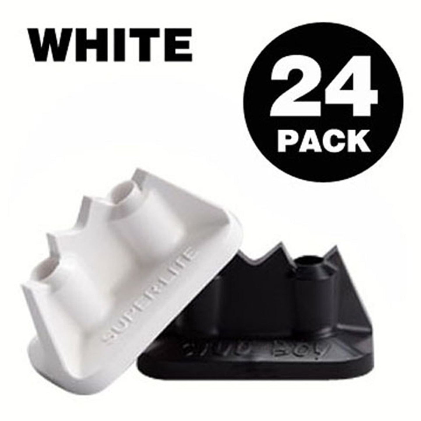 Stud Boy Super-Lite Pro Series Double Backers .75" - 24/Pack White 2512-P1-WHT_605534