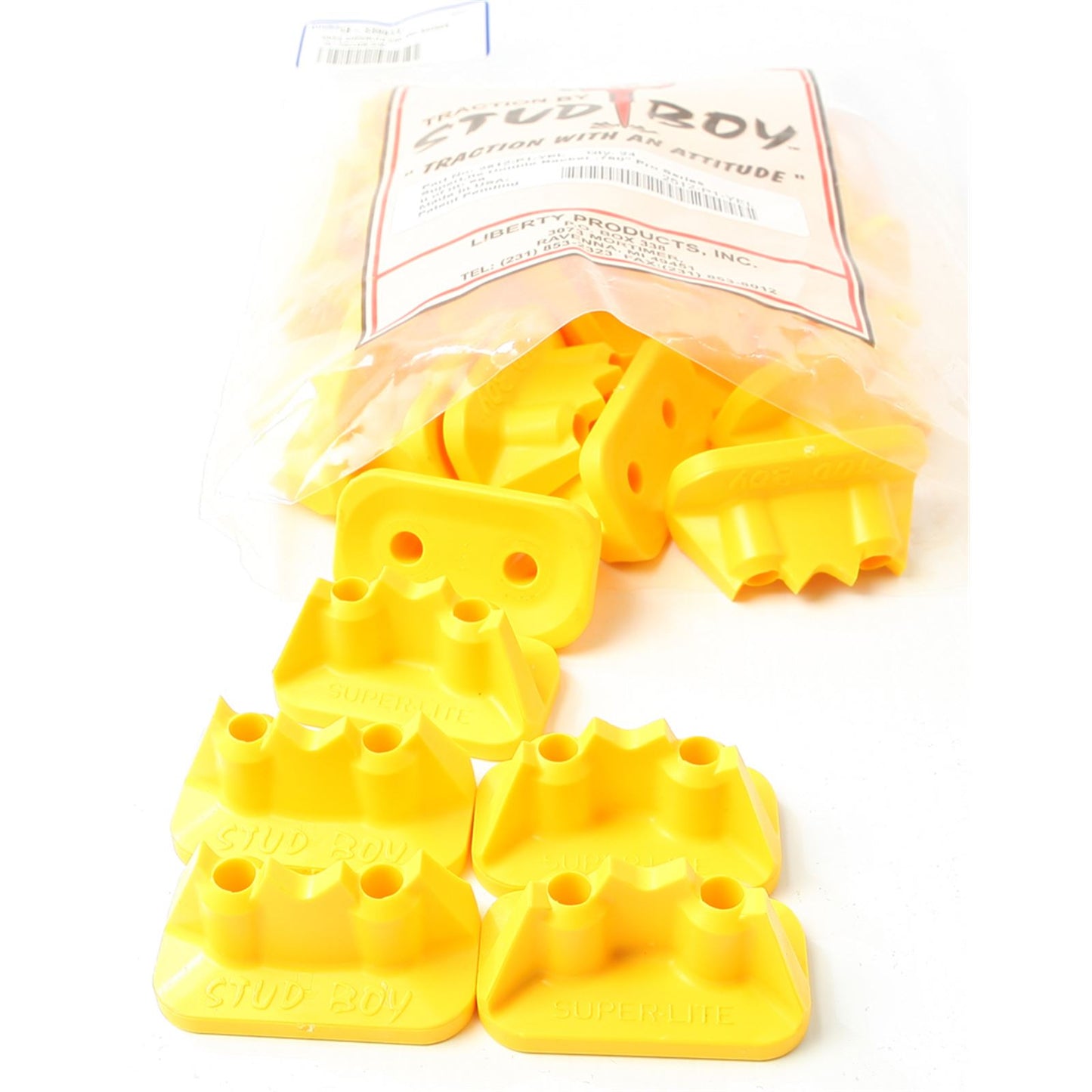 Stud Boy Super-Lite Pro Series Double Backers .75" - 24/Pack Yellow 2512-P1-YEL_314950