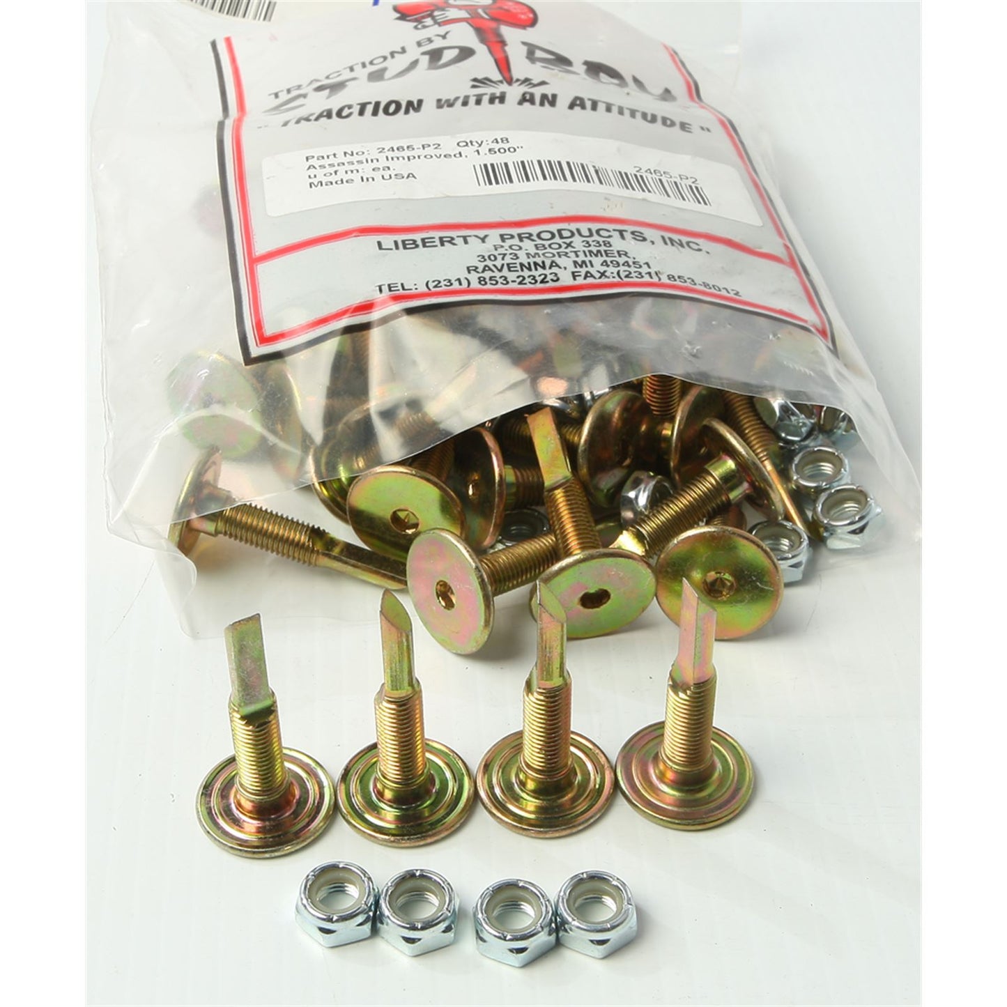 Stud Boy Assassins Studs 1.500" - 48/Pack 2465-P2_315013