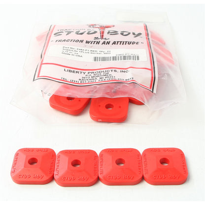 Stud Boy Super-Lite Plus Backers Red 24/Pack 2462-P1-RED_315019