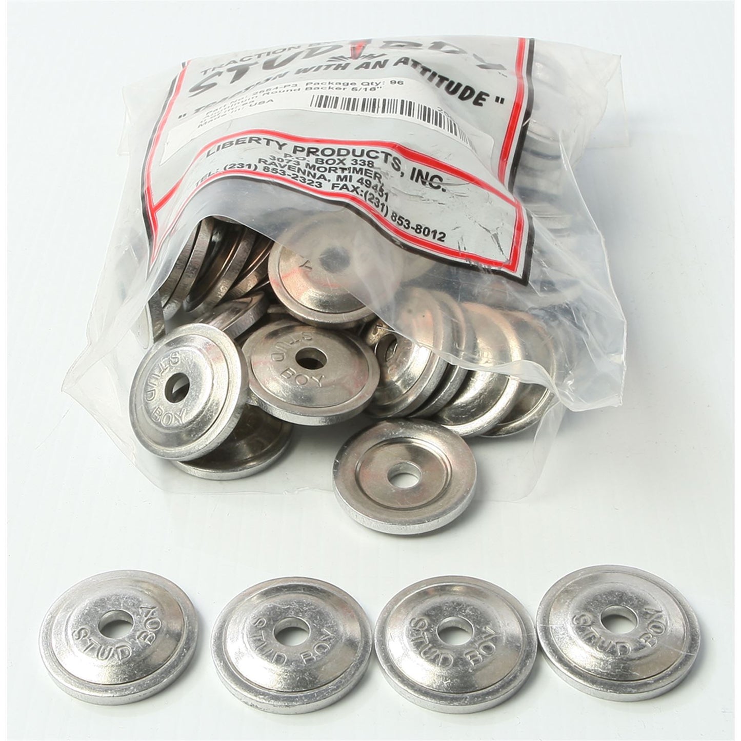 Stud Boy Power Plate Round Backers 96/Pack 2554-P3_315049