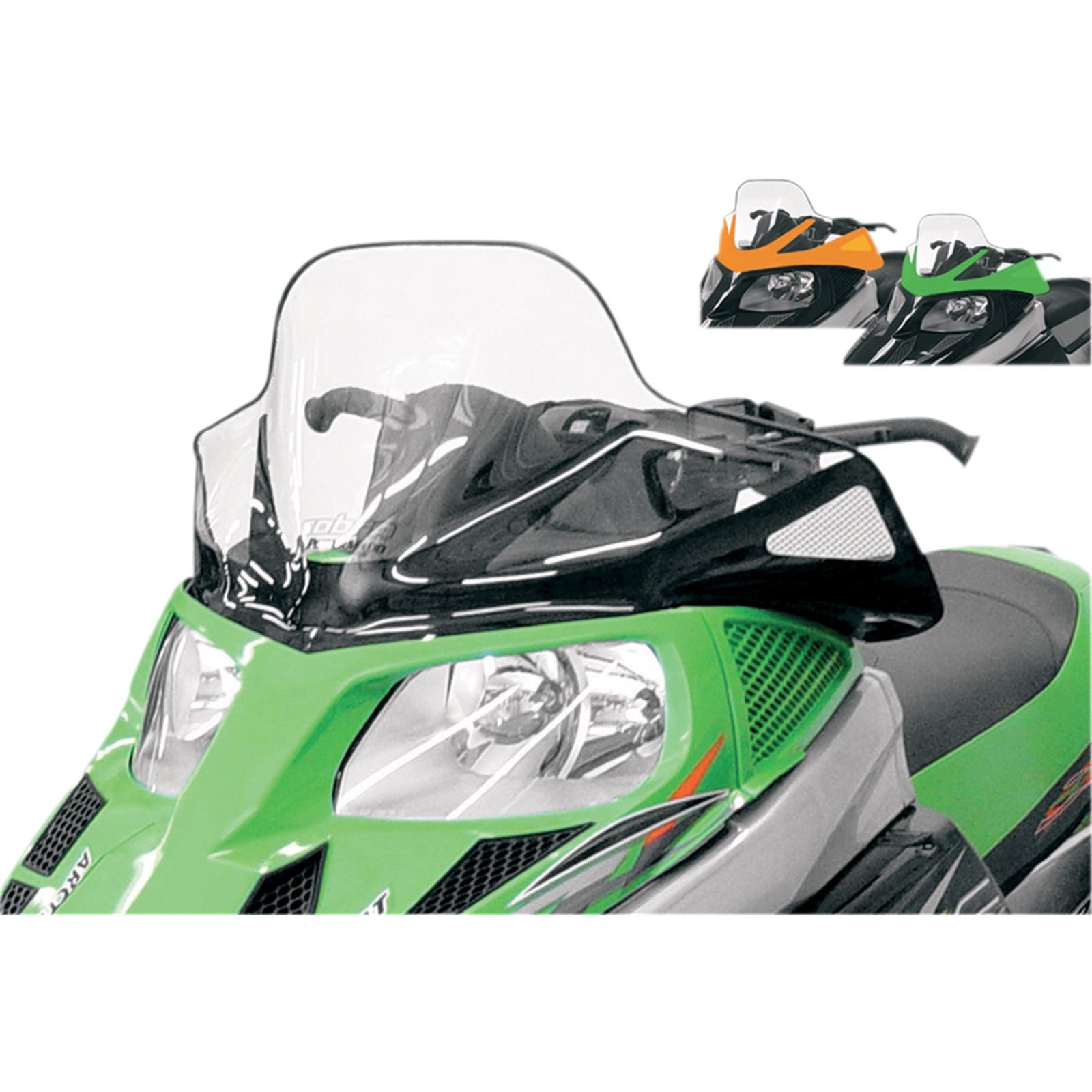 Powermadd Cobra Windshield - 14.5" - Mid - Tinted- Arctic Cat 12920_503258