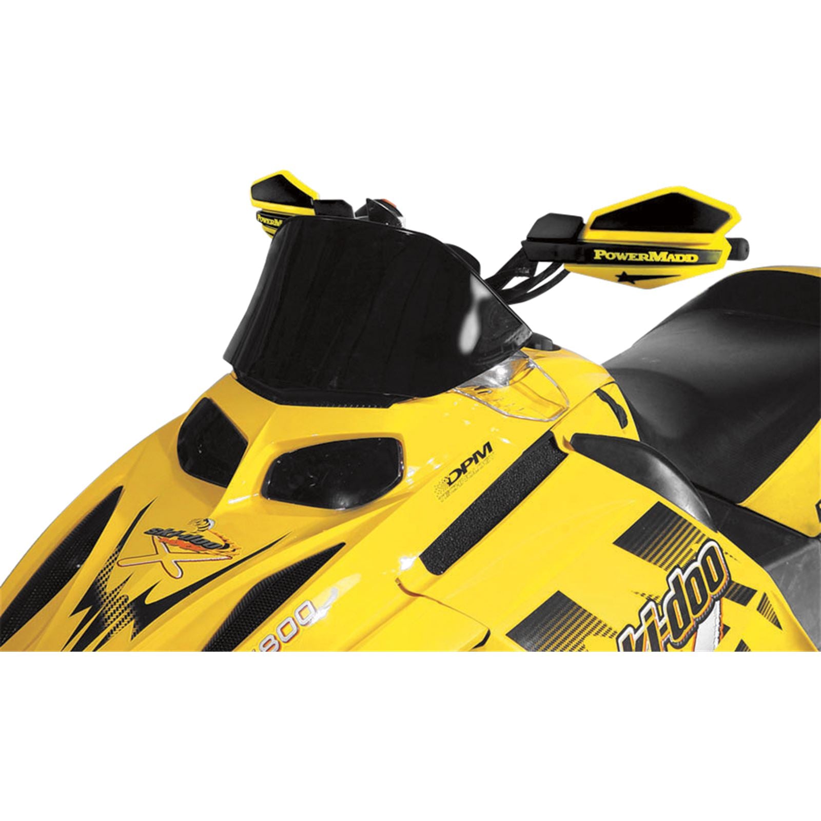 Powermadd Cobra Windshield - 9.5" - Low - Black for Ski-Doo 13021_503173