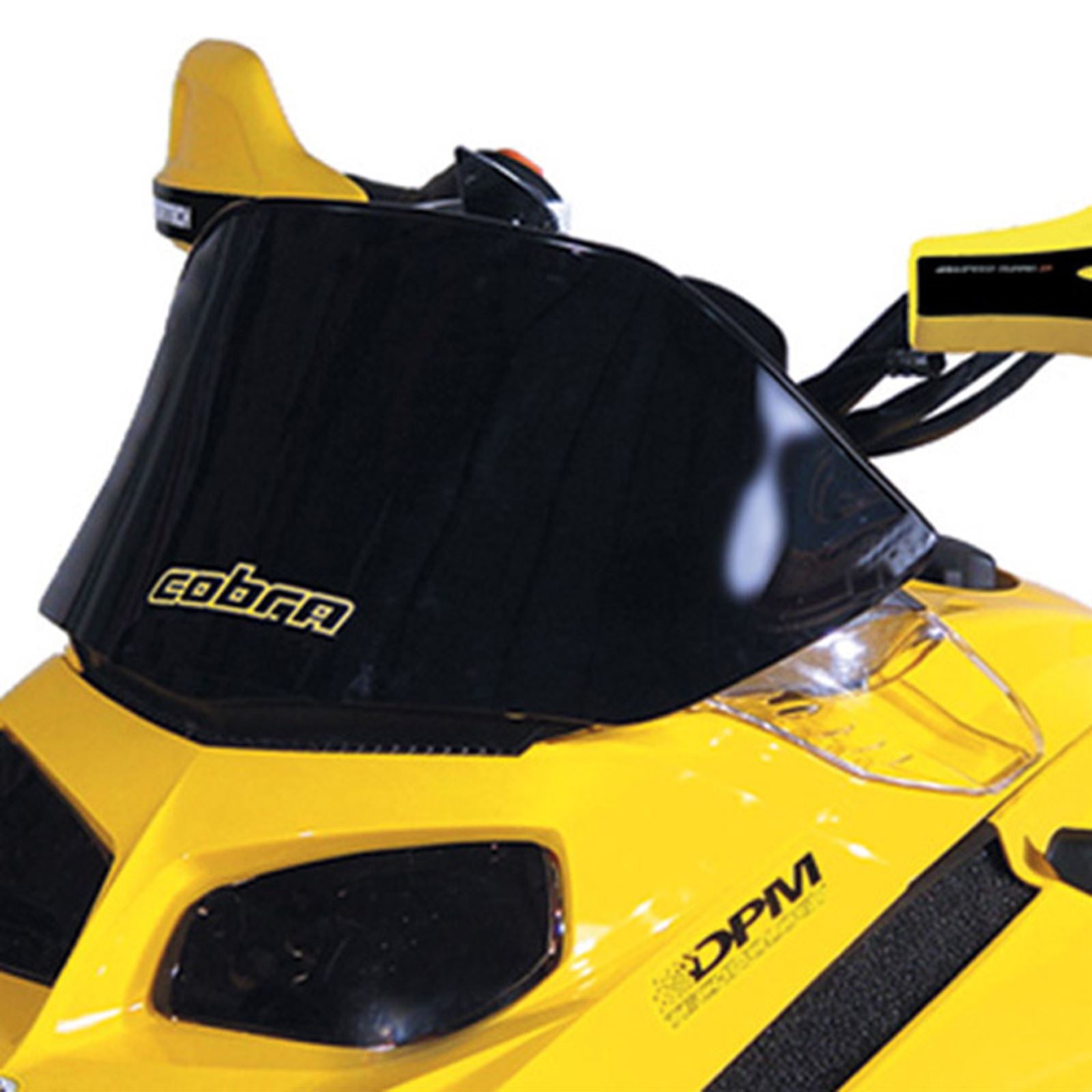 Powermadd Cobra Windshield - 9.5" - Low - Black for Ski-Doo 13021_605682