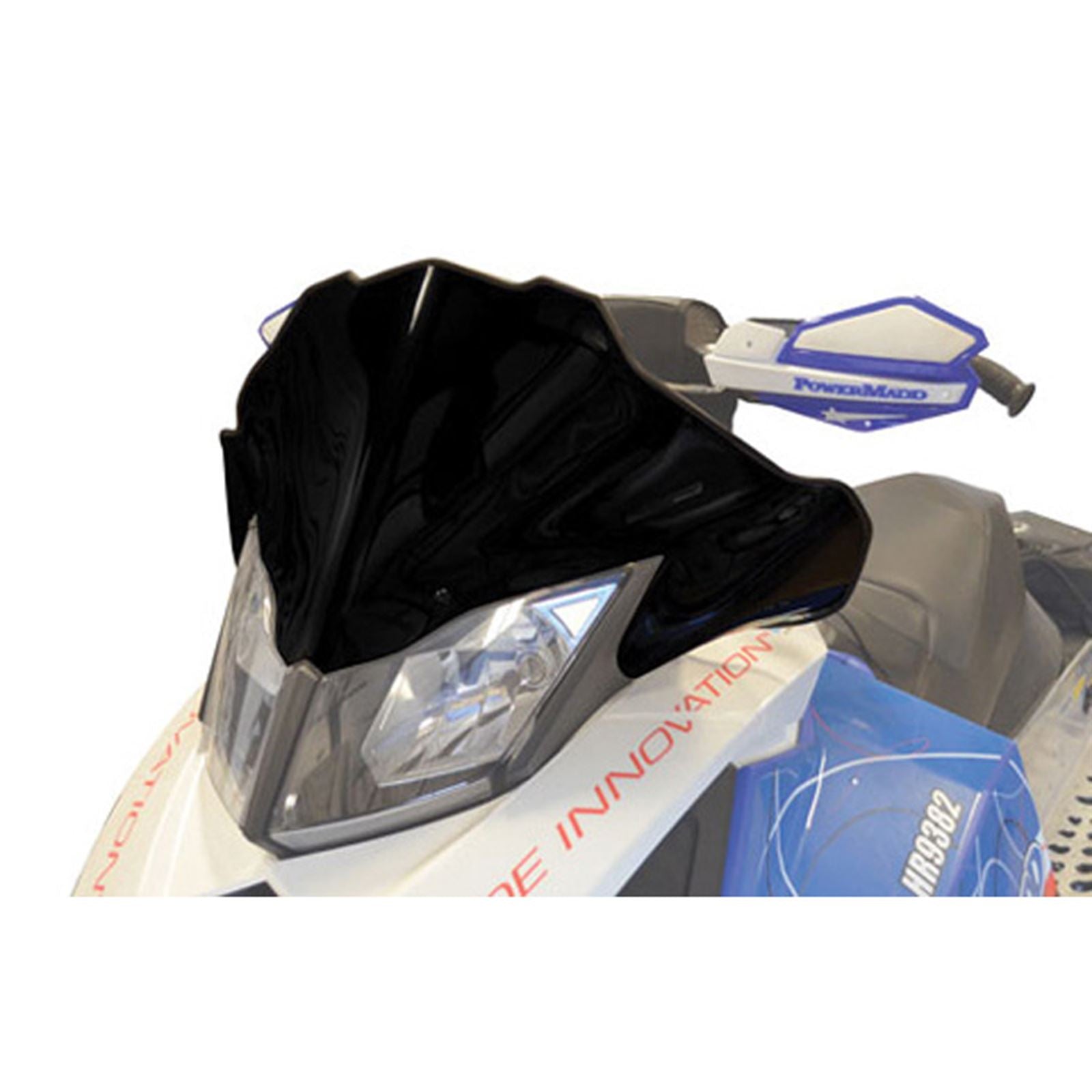 Powermadd Cobra Windshield - 12" - Low - Black for Ski-Doo 13413_605687