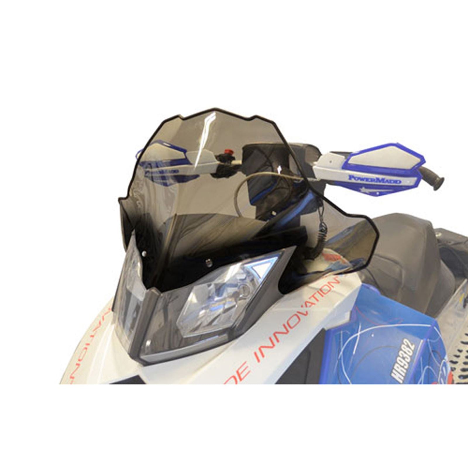 Powermadd Cobra Windshield - 15" - Mid - Smoke/Black for Ski-Doo 13422_605688