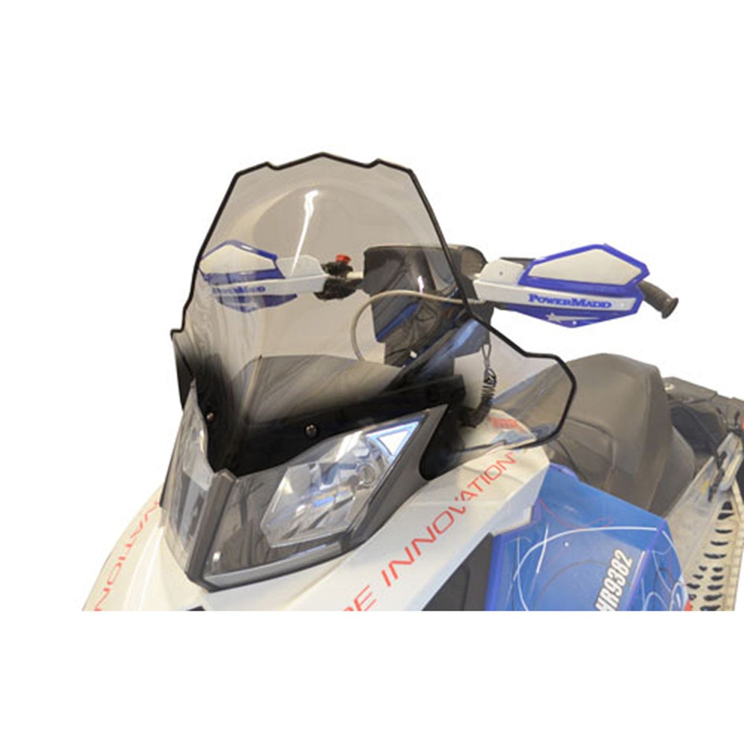 Powermadd Cobra Windshield - 17.5" - Tall - Clear/Black for Ski-Doo 13432_605689
