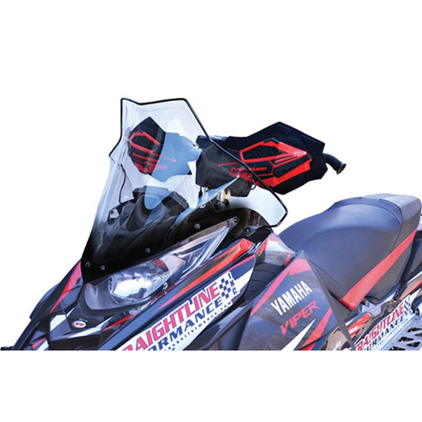 Powermadd Cobra Windshield - 17" - Mid - Clear/Black Fade for Arctic Cat/Yamaha 14530_605698