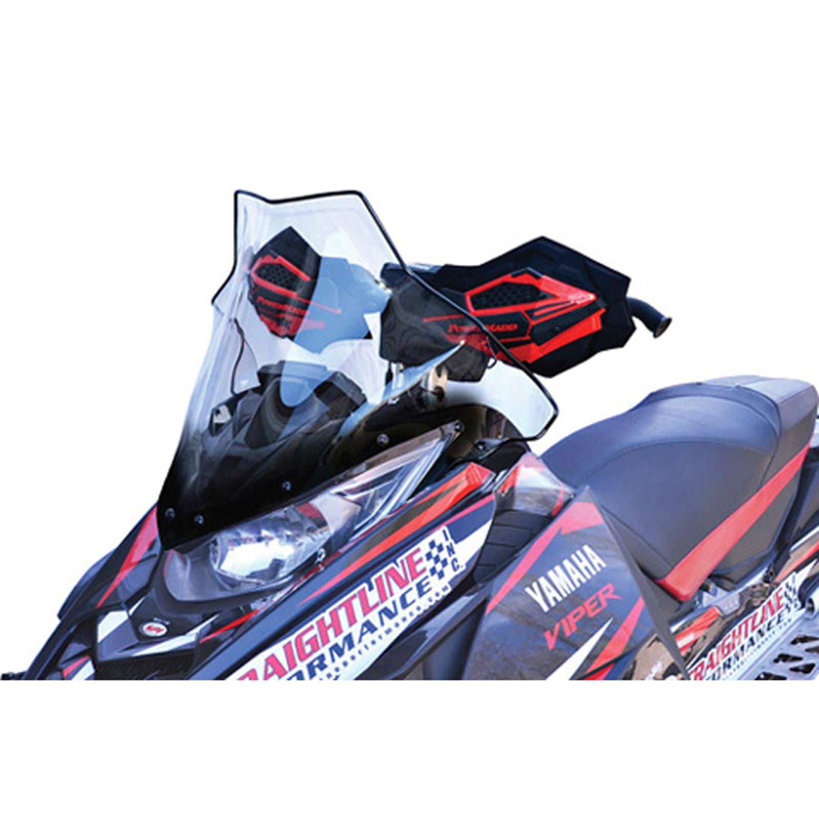 Powermadd Cobra Windshield - 17" - Mid - Clear/Black Fade for Arctic Cat/Yamaha 14530_605698