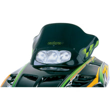 Powermadd Cobra Windshield - 13.5" - Black/Green Checker - Arctic Cat '98-00 12220_503328
