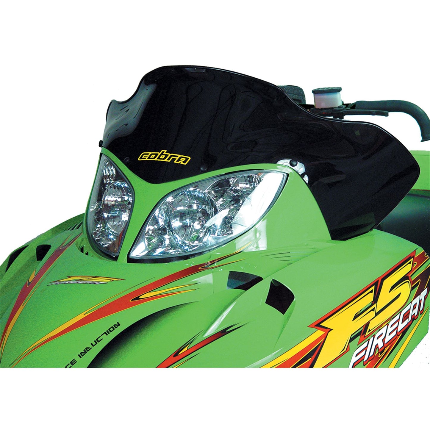Powermadd Cobra Windshield - 14.25" - Low - Black - Arctic Cat 12421_503172