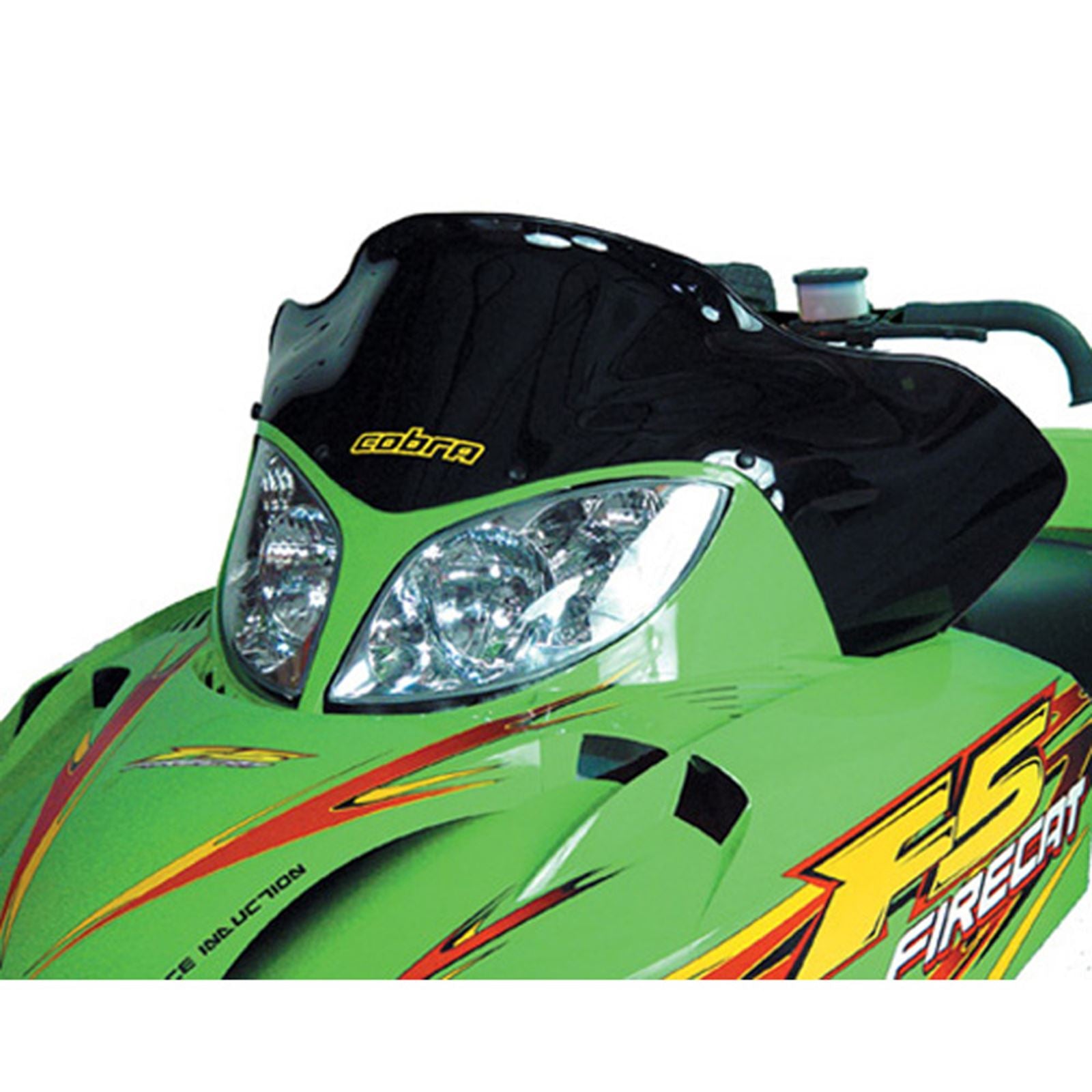 Powermadd Cobra Windshield - 14.25" - Low - Black - Arctic Cat 12421_605702