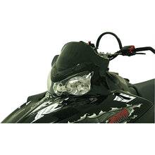 Powermadd Cobra Windshield - 11.5" - Low - Black for Polaris - Snowmobile 11922_315365