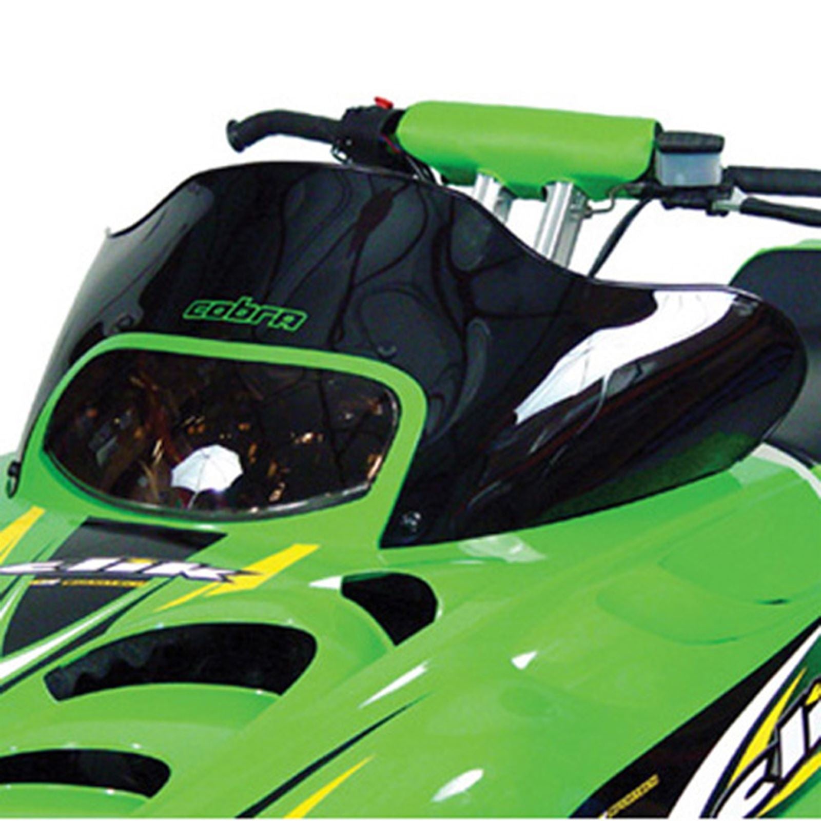 Powermadd Cobra Windshield - 10.25" - Low - Black - Arctic Cat - Snowmobile 12323_605715