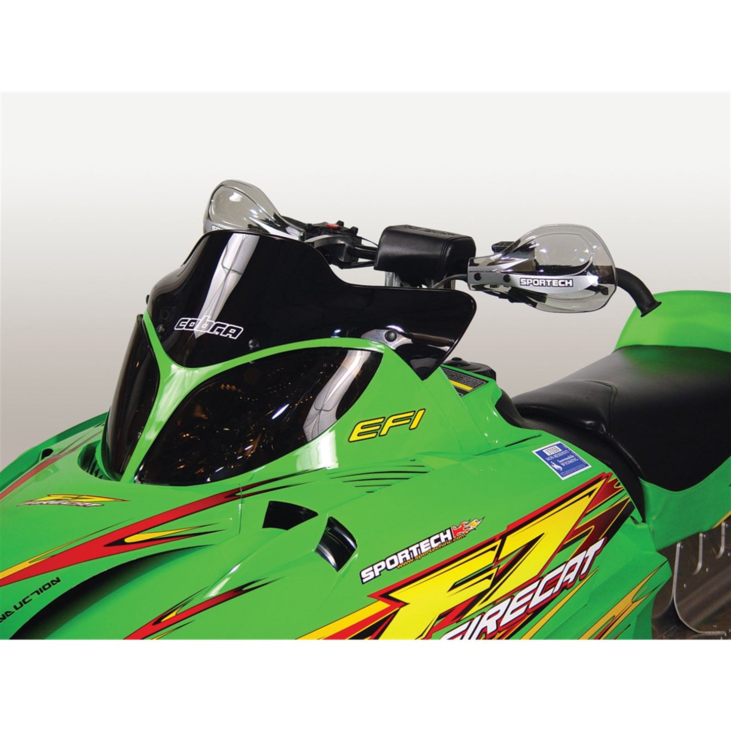 Powermadd Cobra Windshield - 7" - Extreme Low - Black - Arctic Cat - Snowmobile 12410_315368