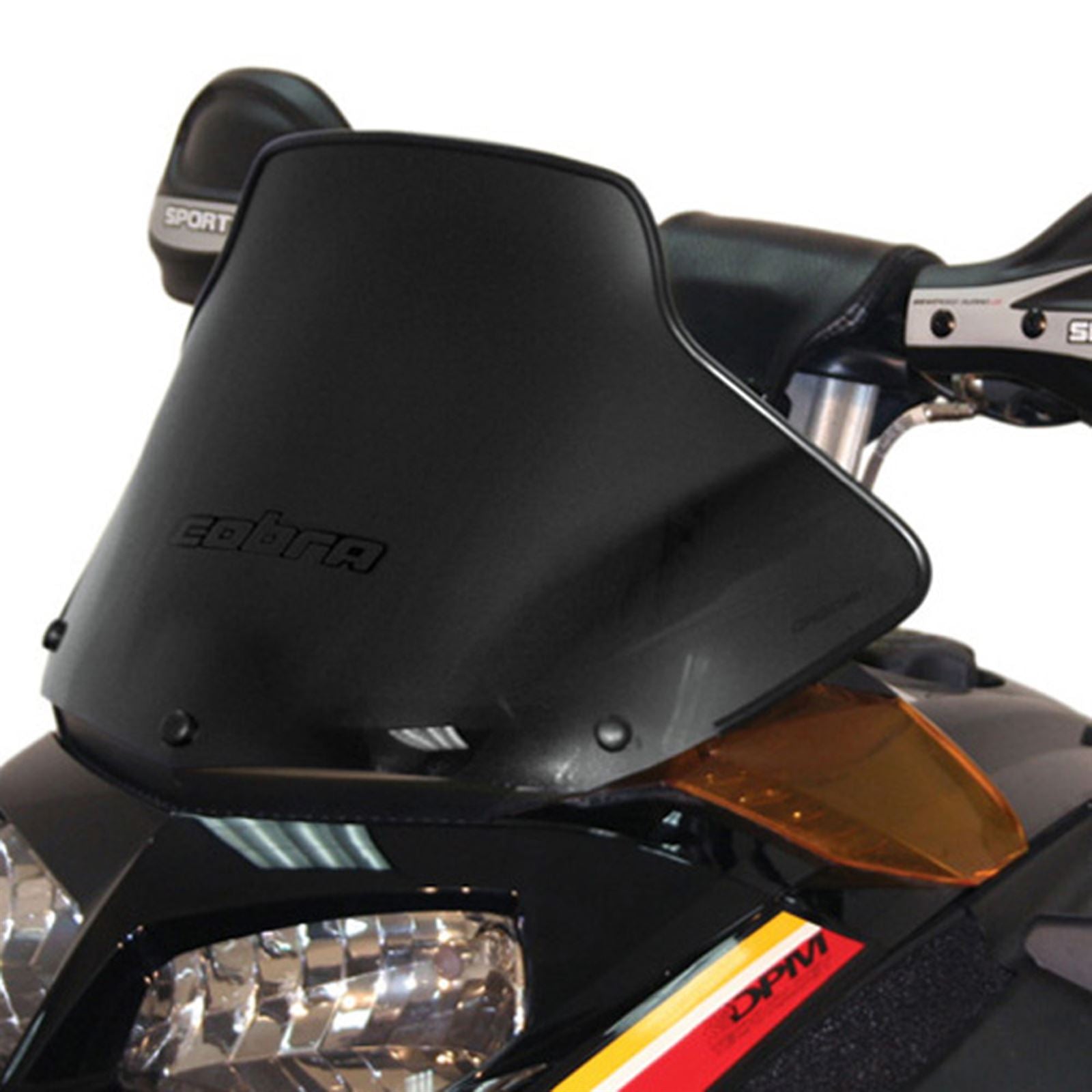Powermadd Cobra Windshield - 11" - Black for Ski-Doo 13030_605718