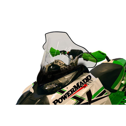 Powermadd Cobra Windshield - 17" - Low - Clear/Black - Arctic Cat 12030_605720