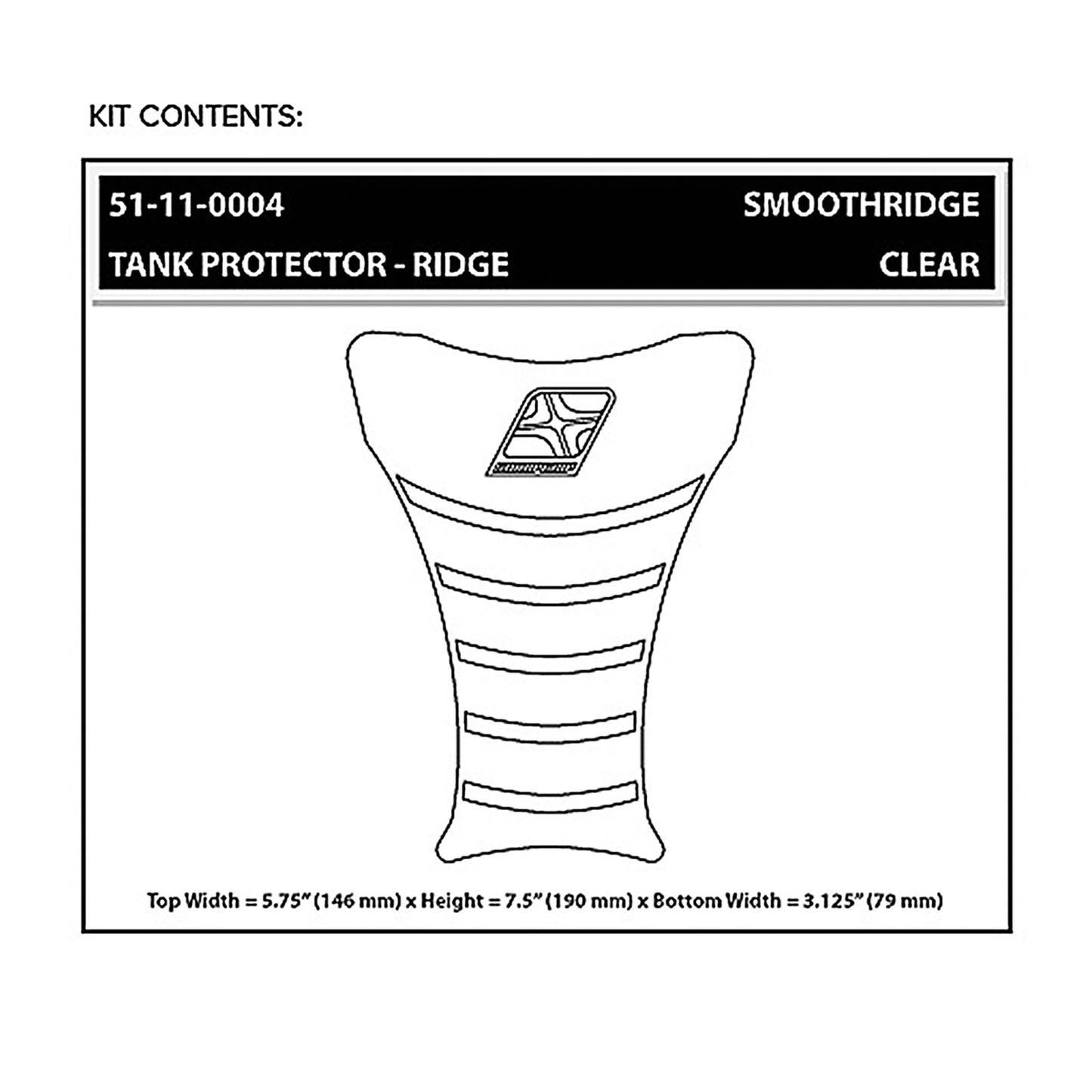 Stompgrip Tank Protector Ridge - Smoothridge - Clear [MPN: 51-11-0004]_476295